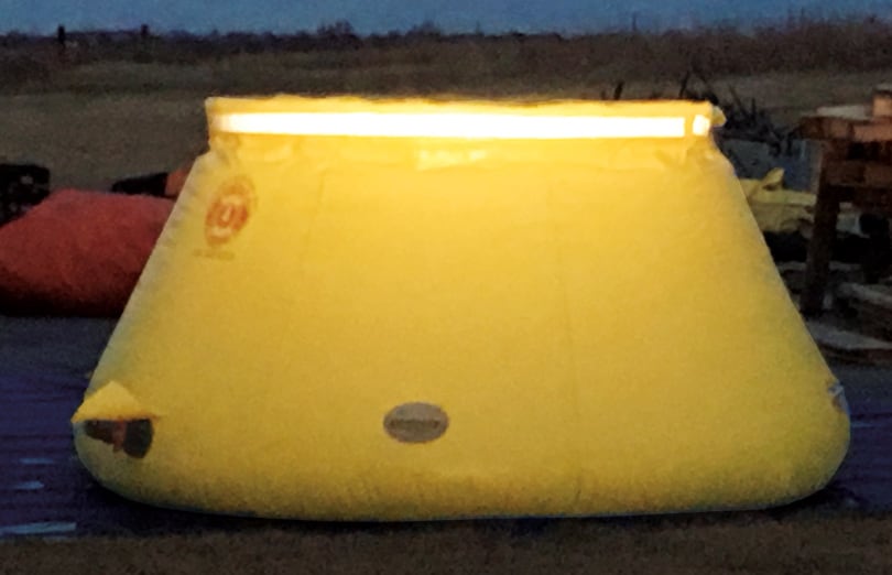 Self-Supporting Frameless Portable Water Tanks